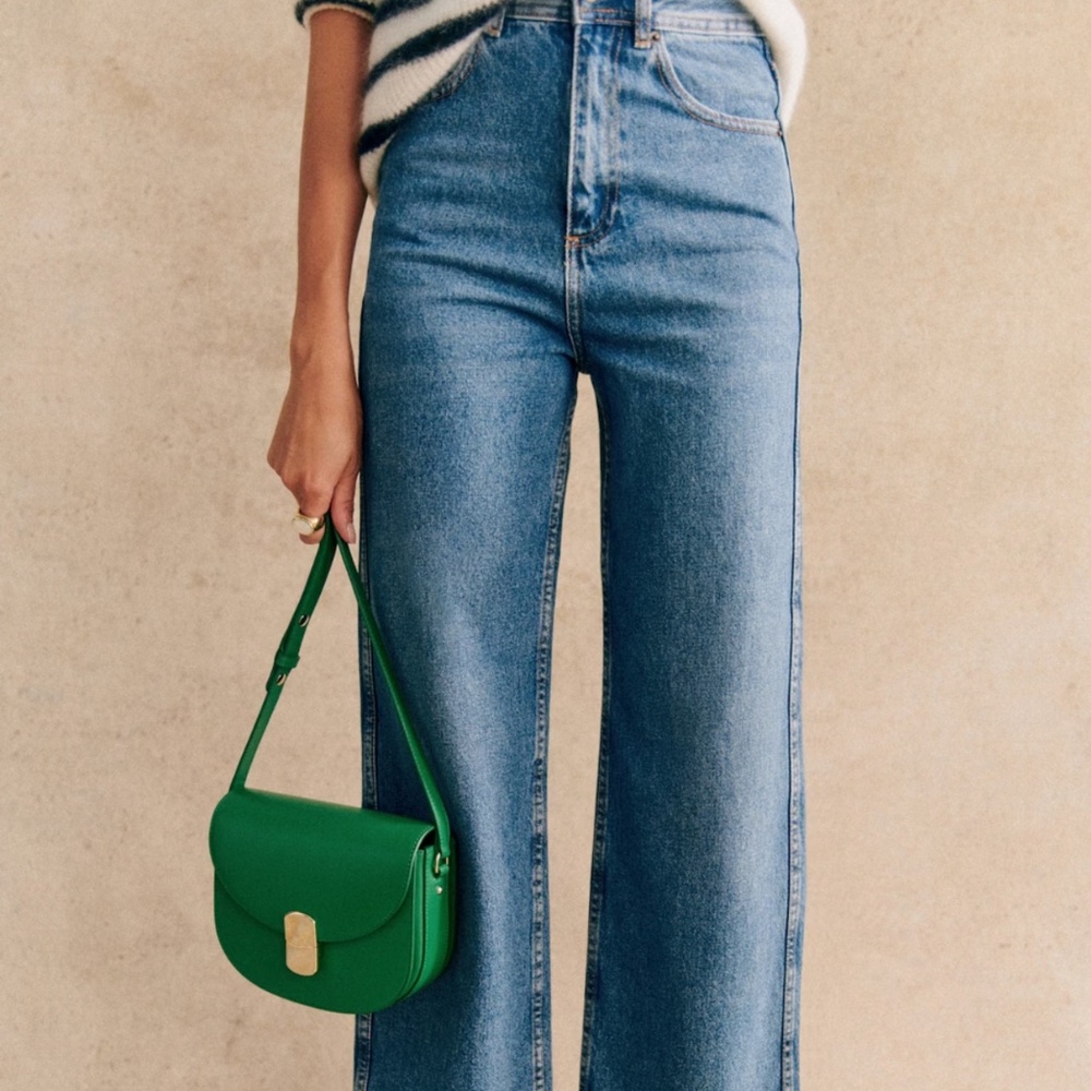 Sezane Le Crop Denim - Size 38
